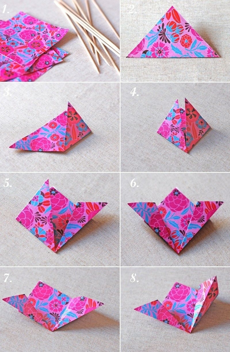 DIY ideje cvetje od papirja za zavijanje