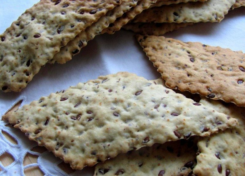 Flaxseed hälsosamma recept läckra cracker bakning