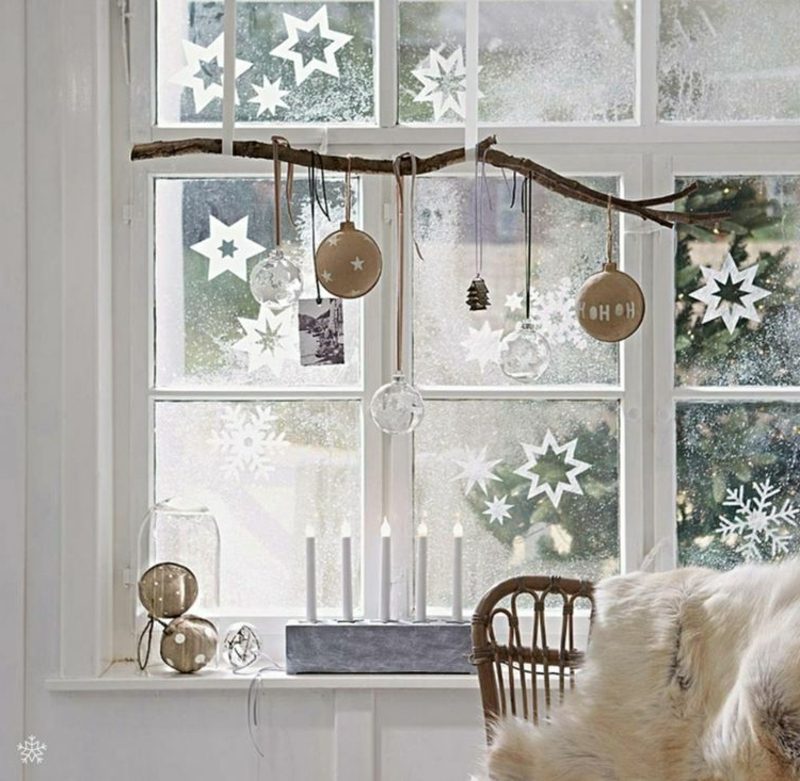 Obrázky okien na vianočné umelé zasnežovanie