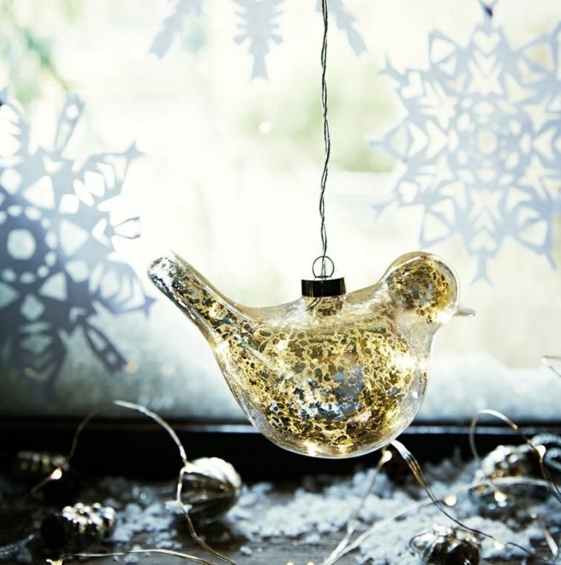 Okno obrázkov pre vianočné vtáčie vločky
