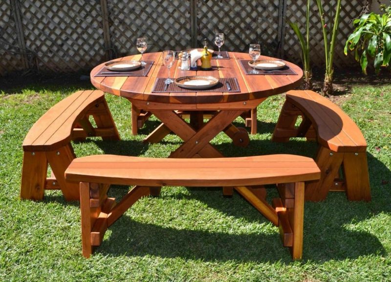 hage bord bygge deg rundt piknikbord