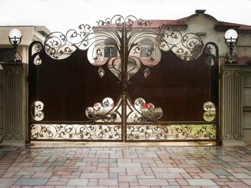 Záhradné brány kovové brány
