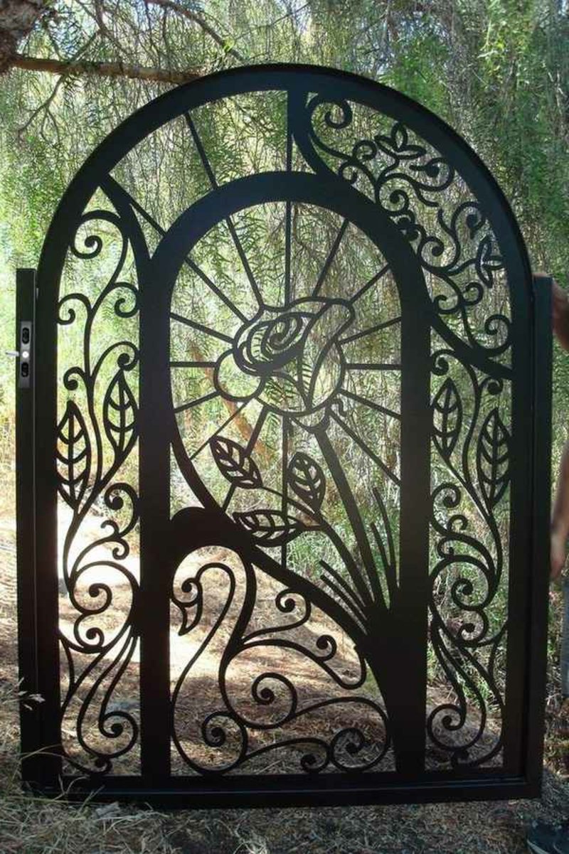 Kovové záhradné brány nádherné kované železné záhradné ruže