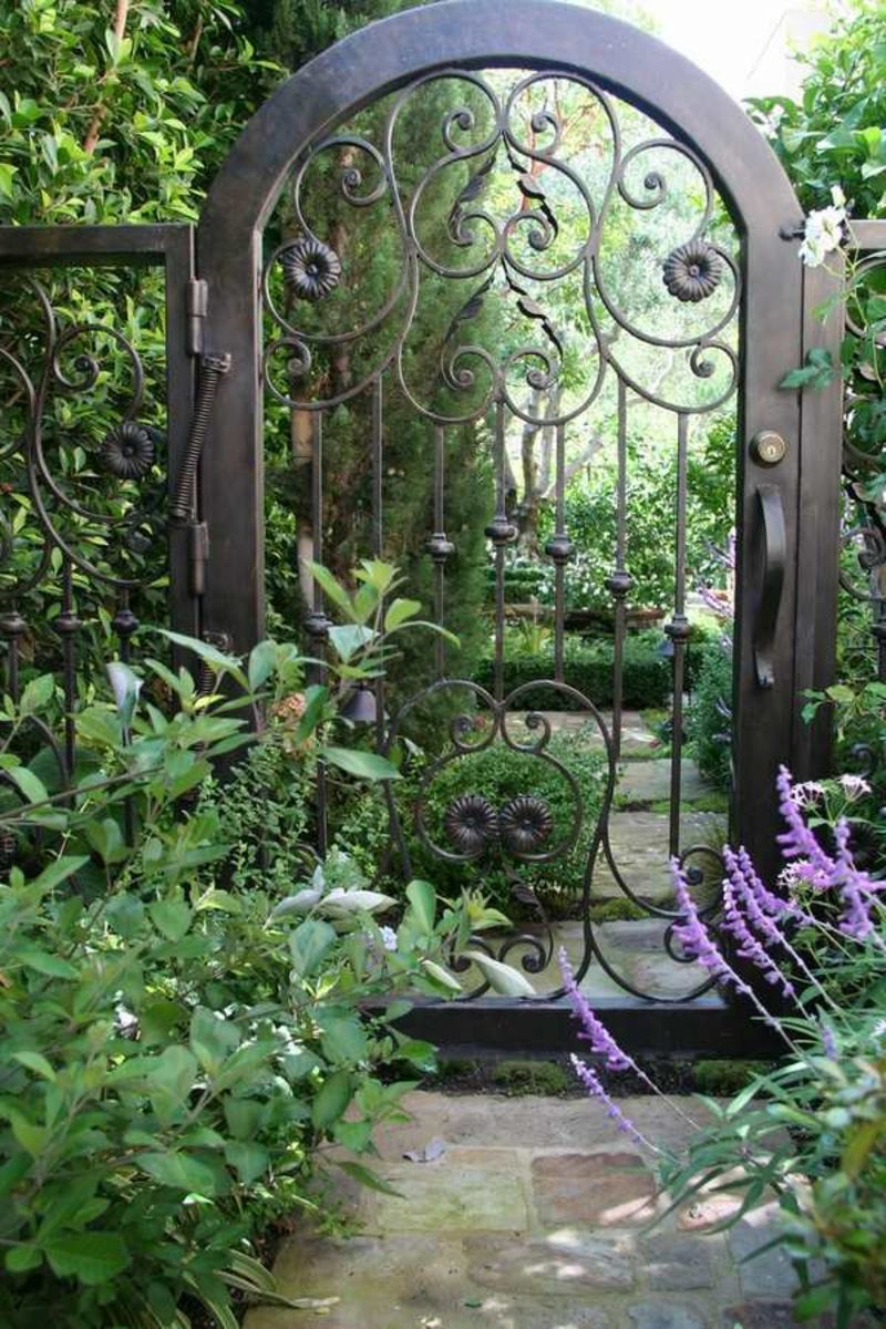 záhrada brána kovu kované