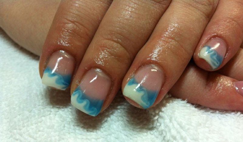 Nail art design 2016 Tendenze nail design blu