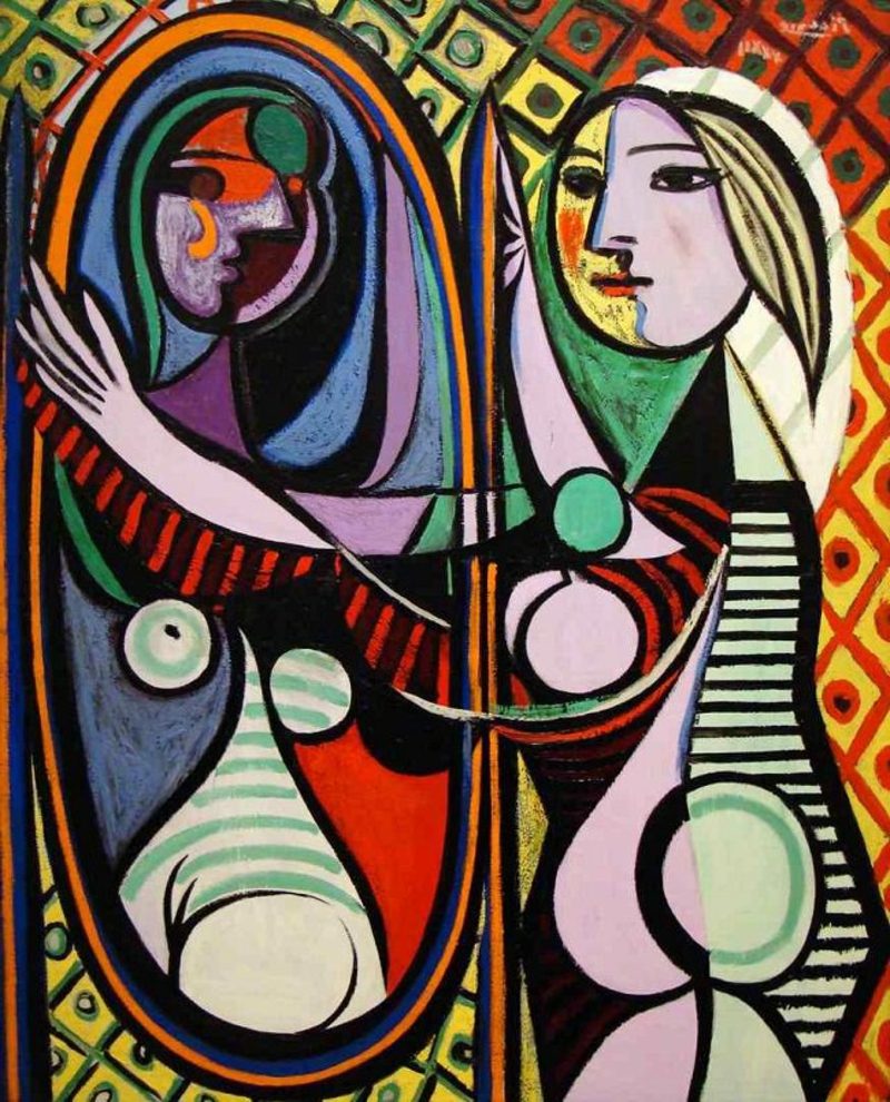 Fitur Cubism Girl Sebelum Cermin Pablo Picasso