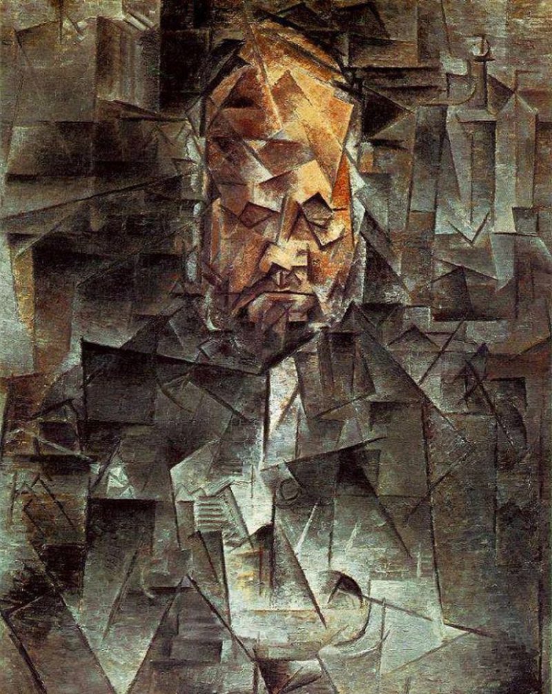 Cubism menampilkan Potret Ambroise Vollard, 1910 oleh Picasso