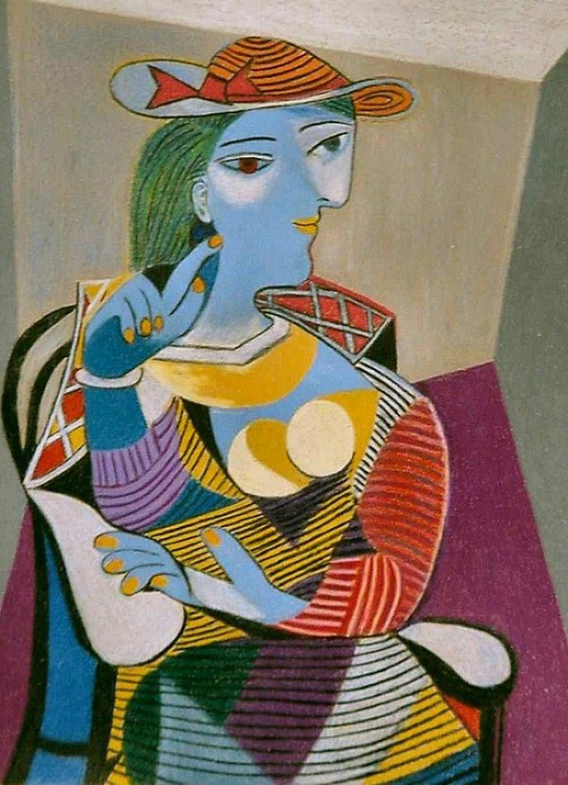 Cubism Features Seated Woman (Marie-Therese), 1937 oleh Picasso