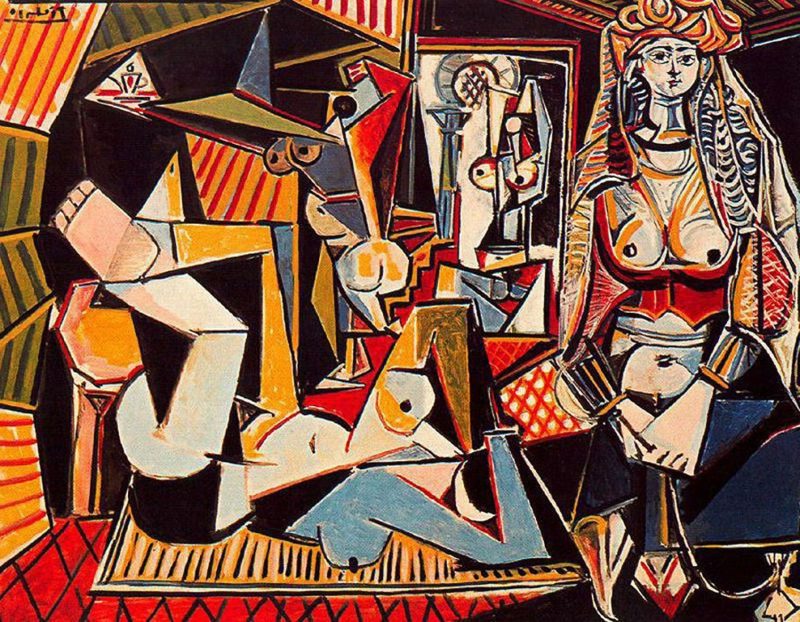 Cubism Features The Women of Algiers, 1955 oleh Pablo Picasso