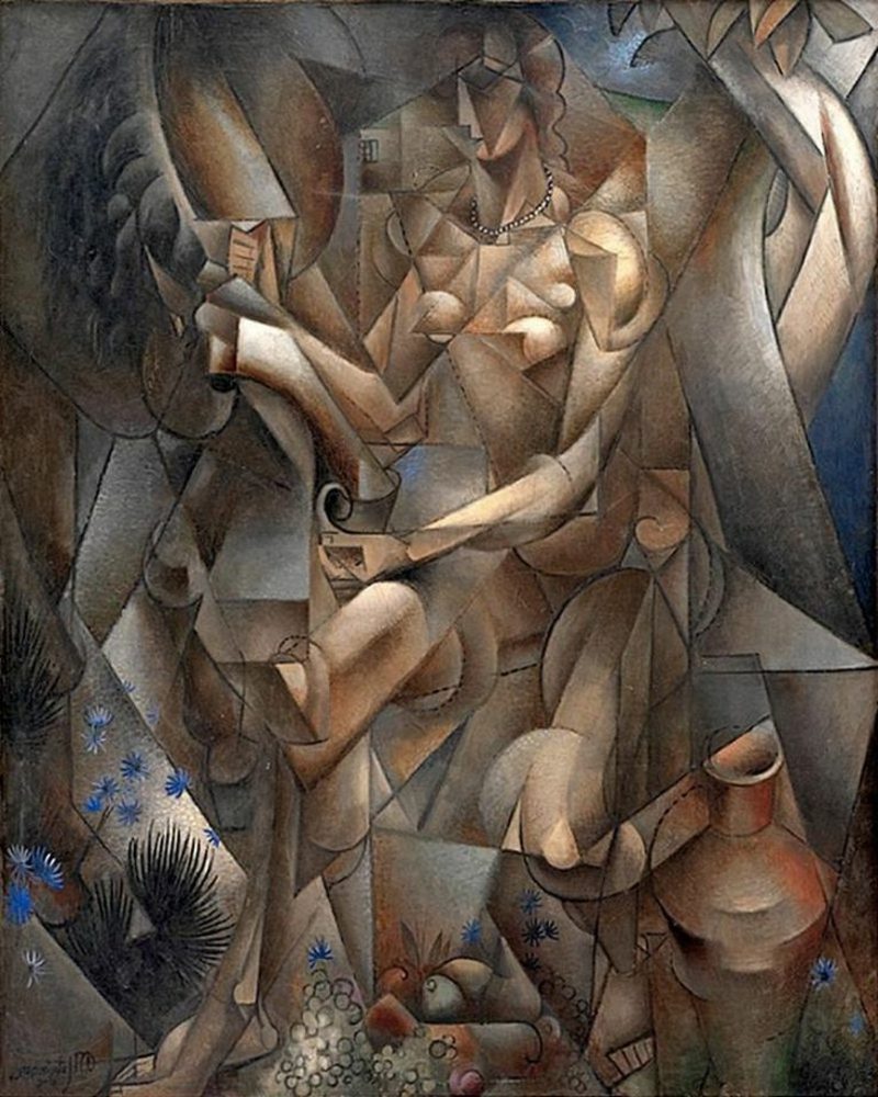 Cubism Karakteristik Wanita di Kuda, 1912 oleh Prancis Jean Metzinger (1883-1956)
