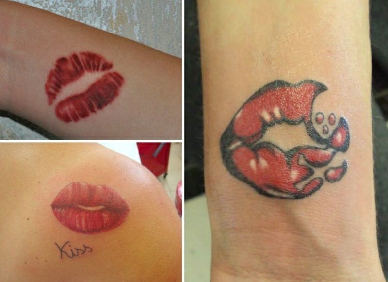 Kussmund Tattoo impresivni modeli realistični