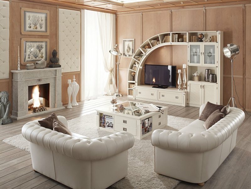 Woonkamer design maritieme meubels