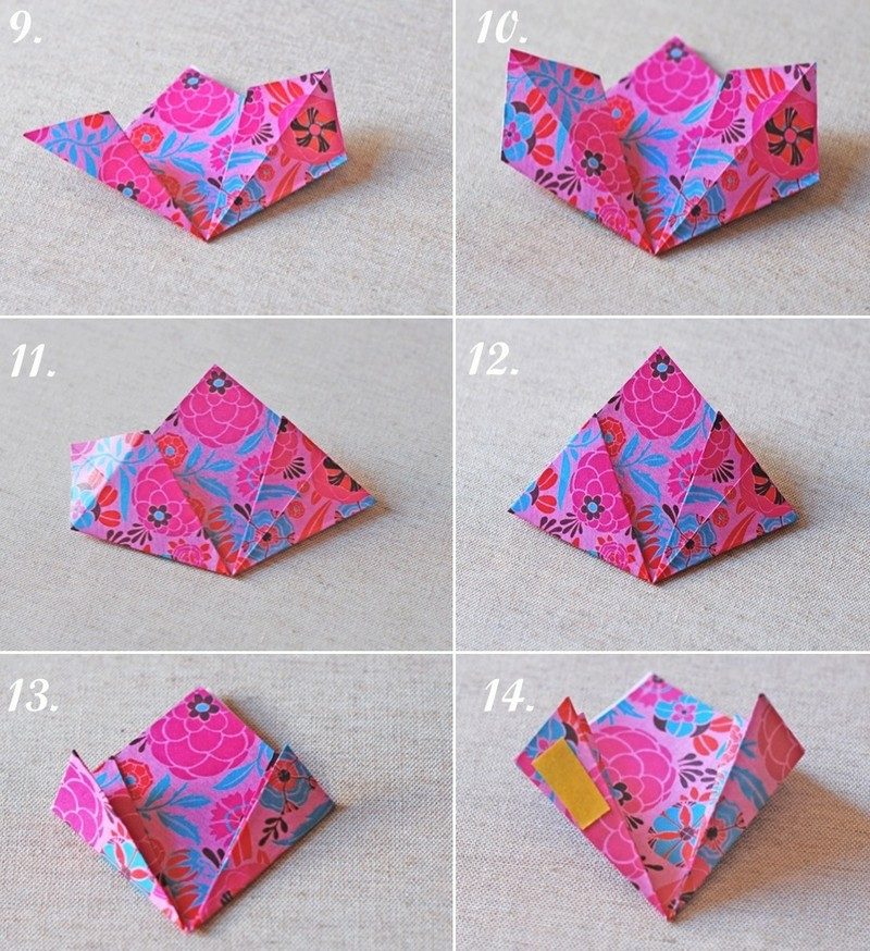 Darilna plovila origami cvet