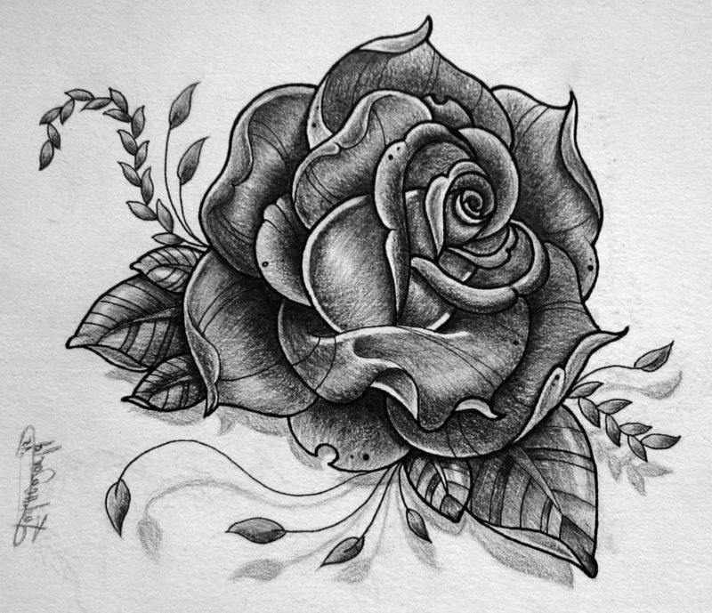 Rose tatueringsmall