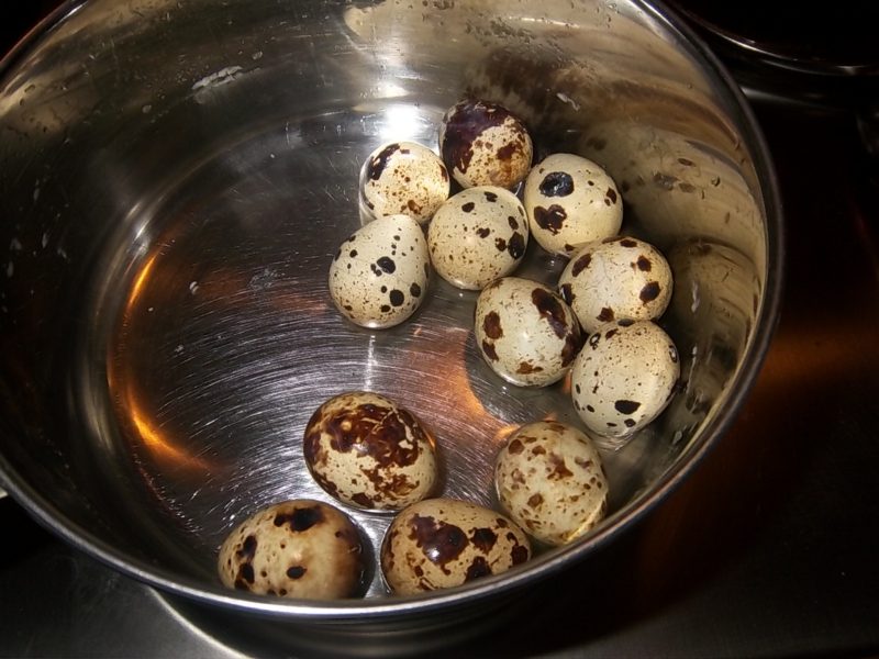 hvor lenge vaktel egg kok instruksjoner