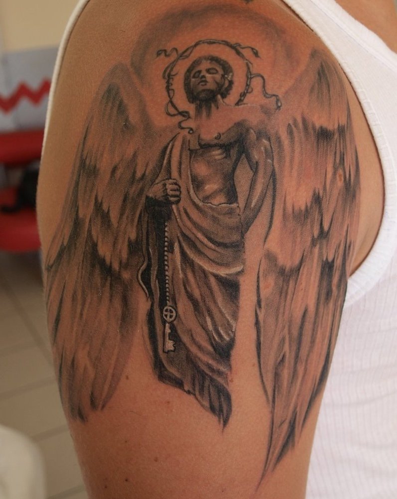 Angel Tattoos Schulder