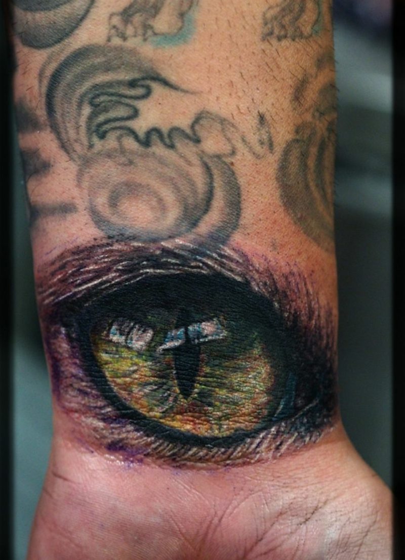Cat's eye tattoo ontwerp