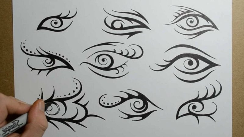 ogen tattoo ontwerp