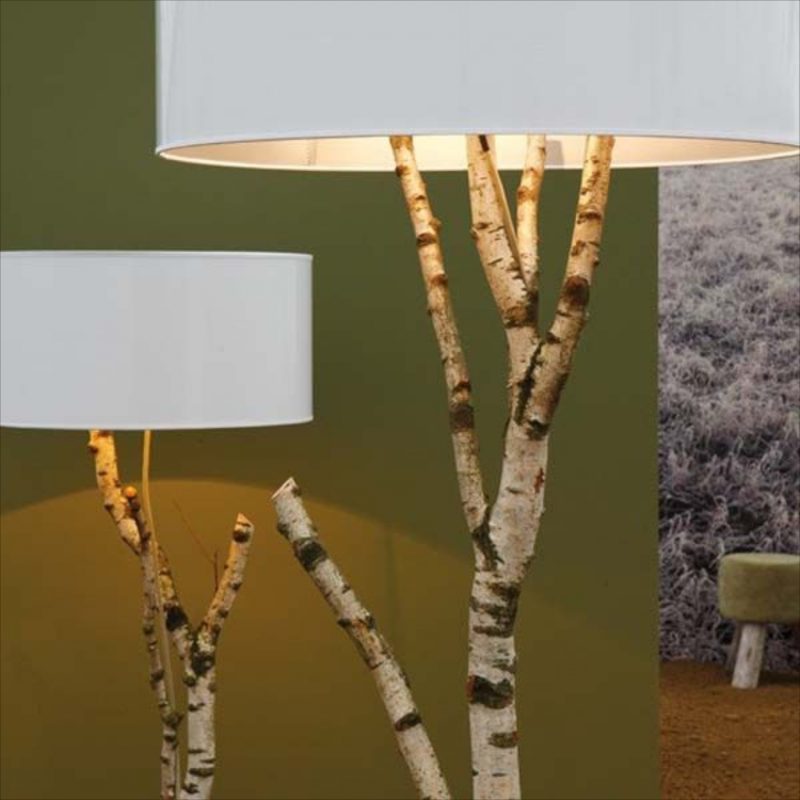 Lampu dekorasi kayu birch