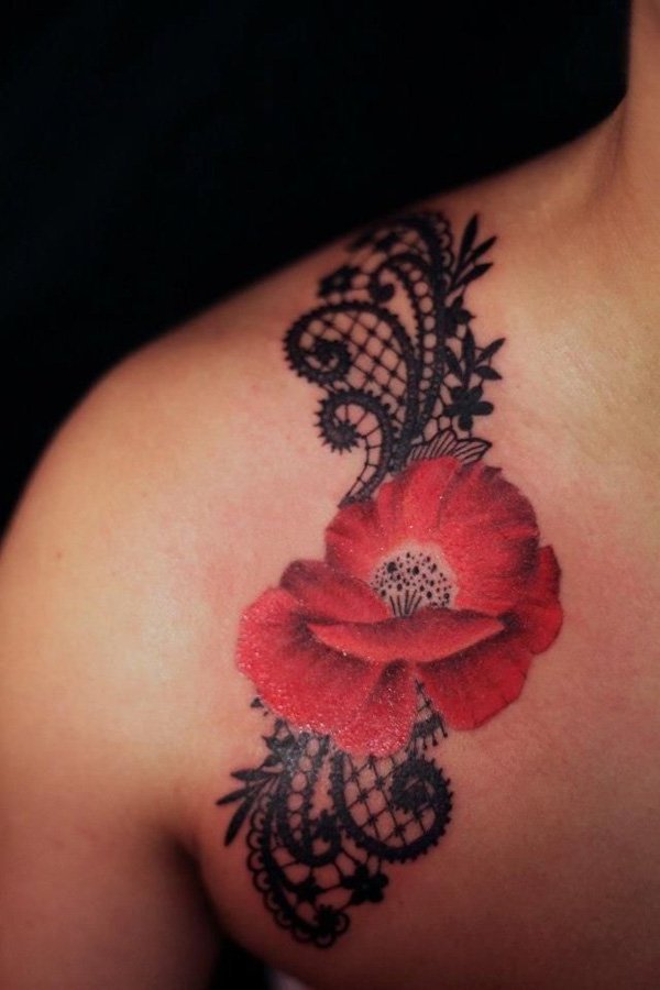 Bunga tato ide wanita tato wanita