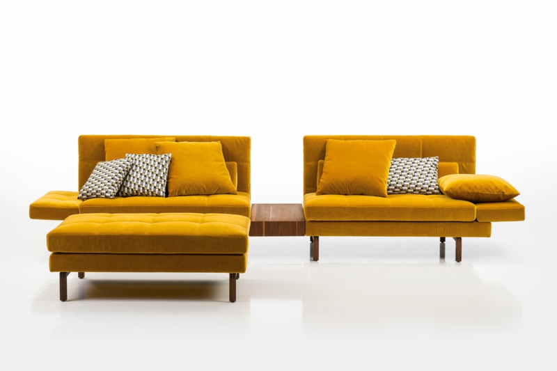 Brühl kanepeler model-kehribar sarısı