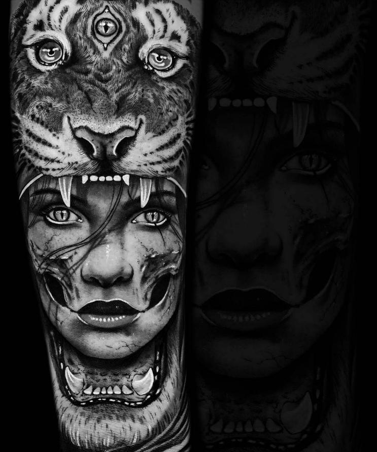 Idei de tatuaje reci animale cap femei tatuaje motive femei tatuaje barbati daniel silva tatuaje