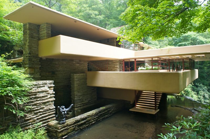 Fallingwater Pensilvanijos organinė architektūra