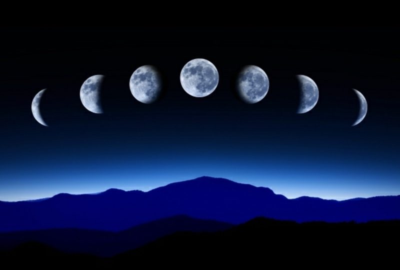Lunar kalender 2015 för trädgård de viktigaste månfaserna