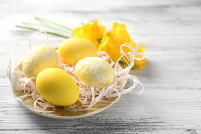 vajcia žlté
