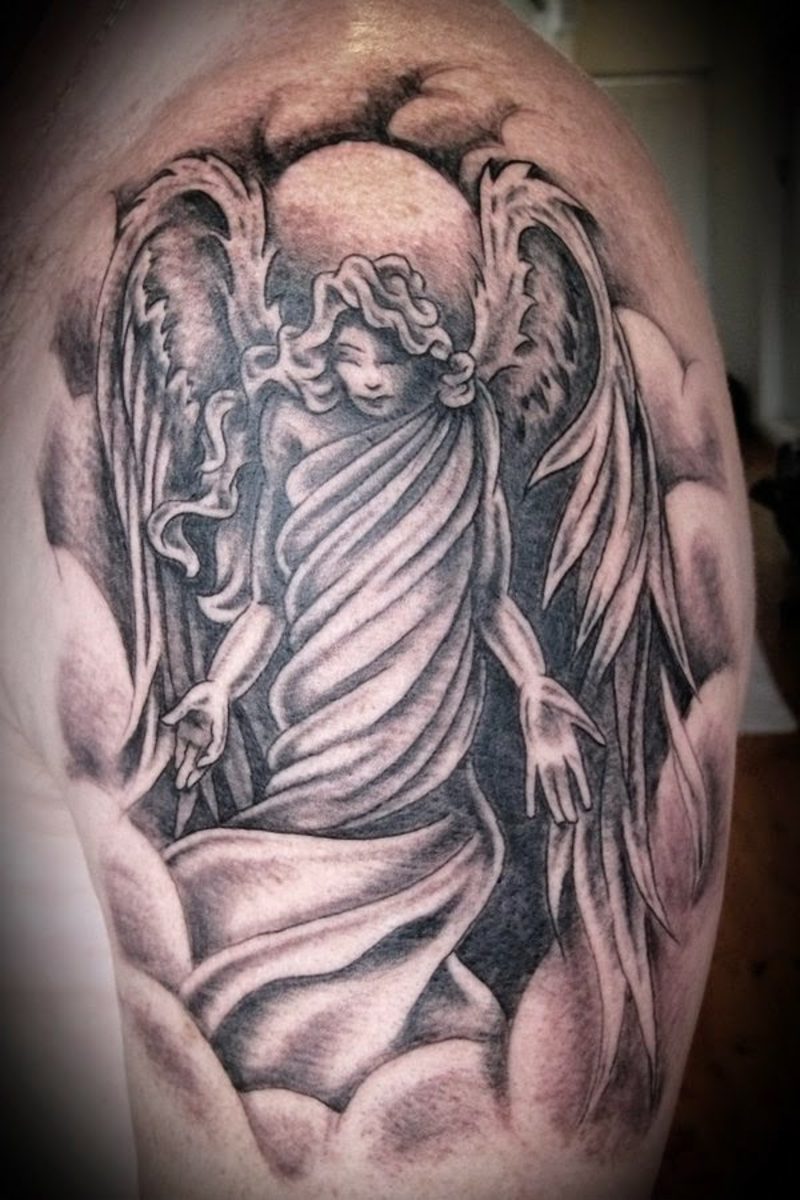 engel tatovering