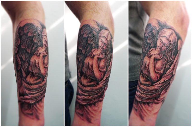 Anjel tetovanie ruku
