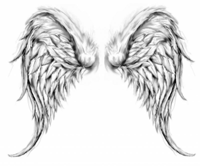 천사의 날개 템플릿 창조적 인 아이디어