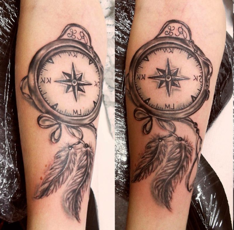 Pero kompas tattoo