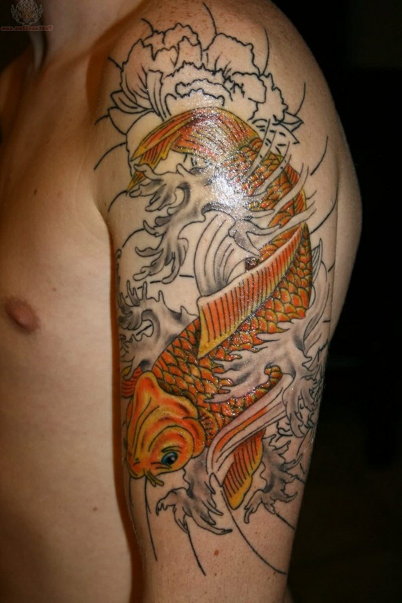 ribji tattoo Koi