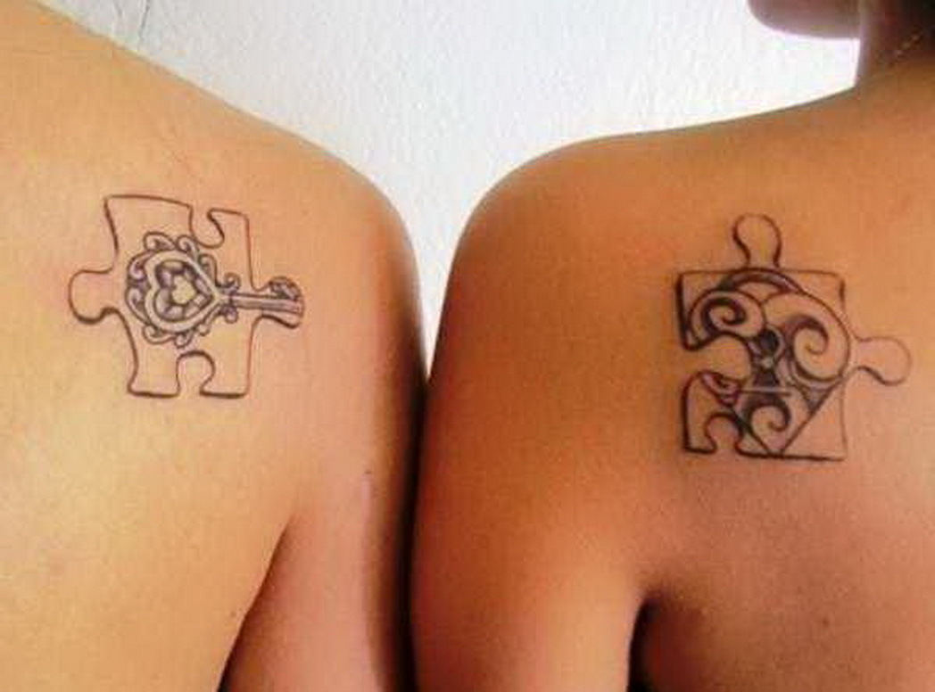 Tattoo prijateljstva, ujemanje kosov sestavljanke