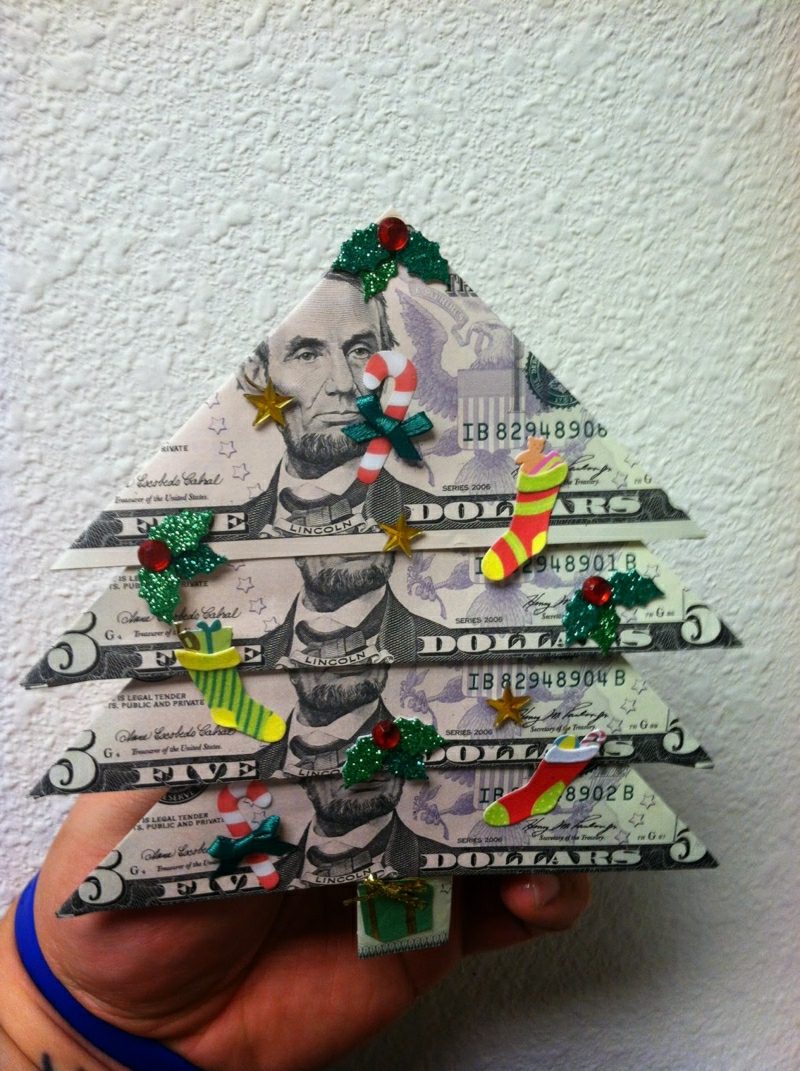 hadiah wang melipat wang christmas tree christmas