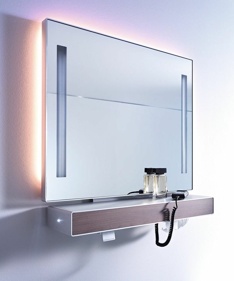 integrované osvetlenie kúpeľňového zrkadla