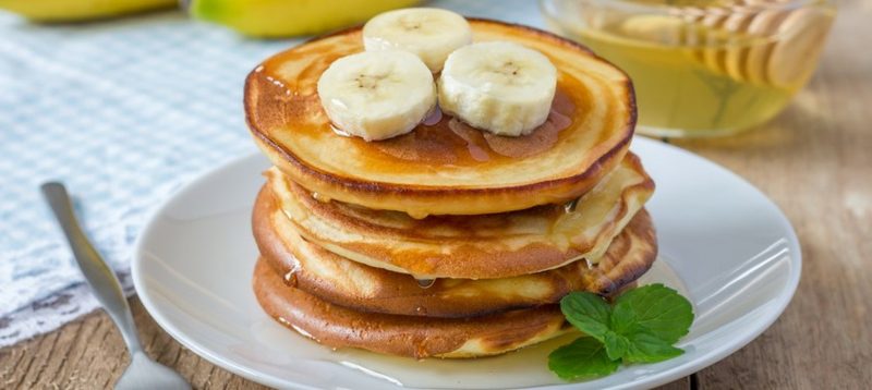 gezond ontbijt bananen pannekoek recept