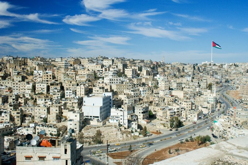 hlavnom meste Jordánska Jordánsko