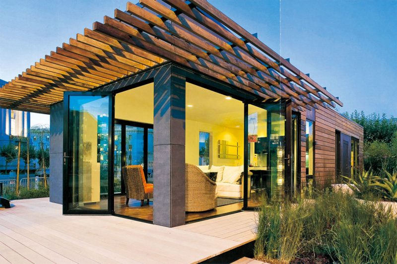 목재 조립식 집 현대