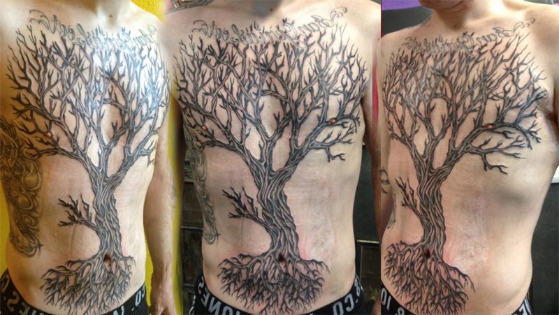Uomini del tatuaggio Tree of Life