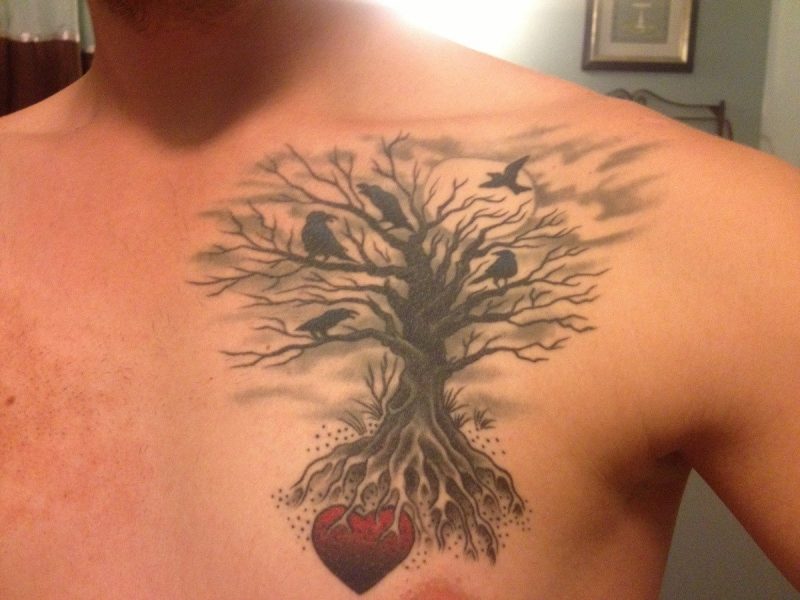 Disegno degli uomini del tatuaggio Tree of Life