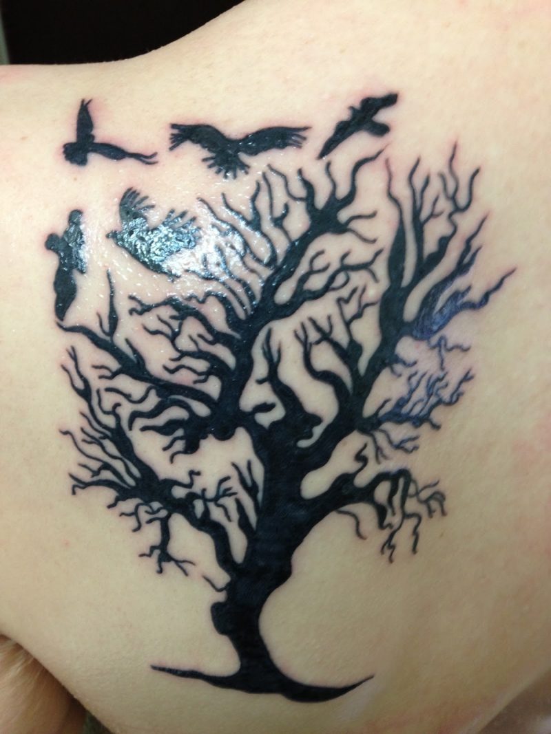 Uccelli del tatuaggio Tree of Life
