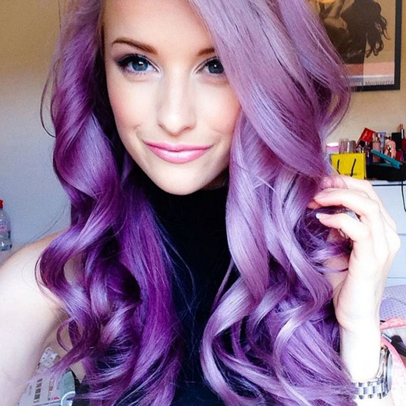 păr purpuriu păr violet păr violet păr tendințele de culoare coafura