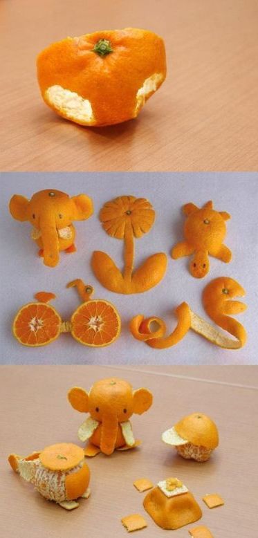 Hantverk med apelsinskal