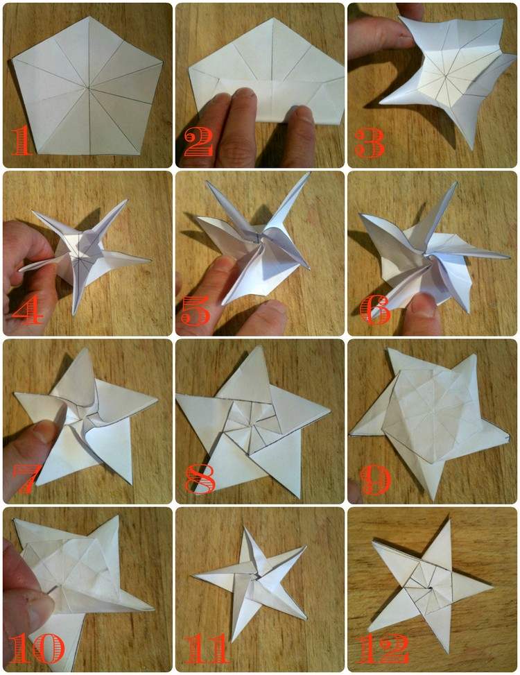 origami stjerne guide