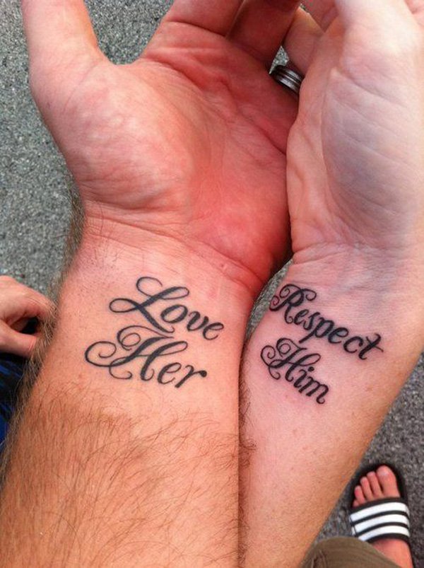 tatuagens de casal escrevendo idéias de tatuagem mulheres homens