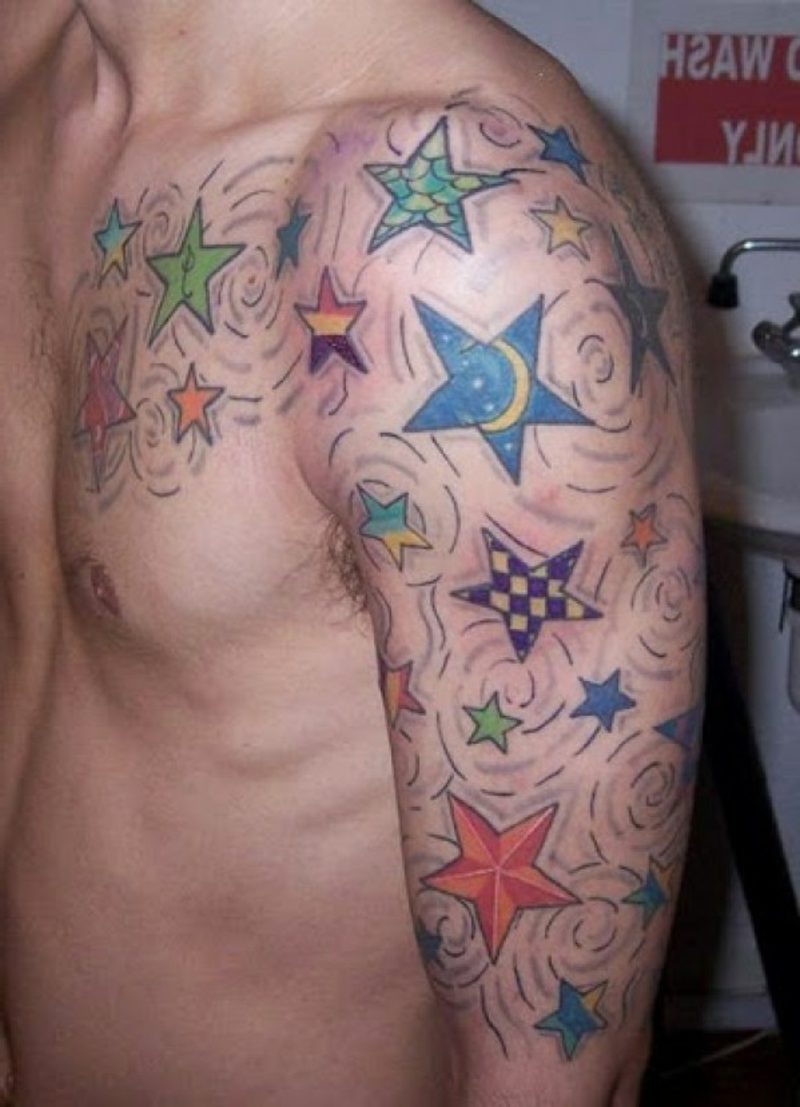 Tatuagem no peito Homem