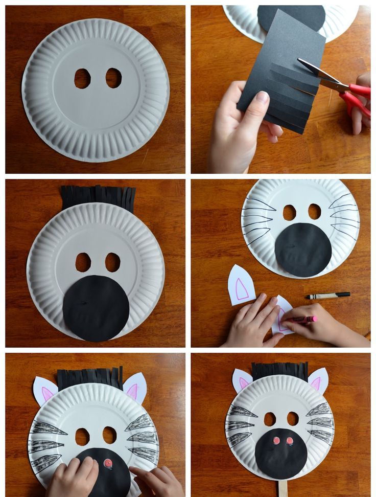 Animal masker DIY DIY instruksjon enkelt