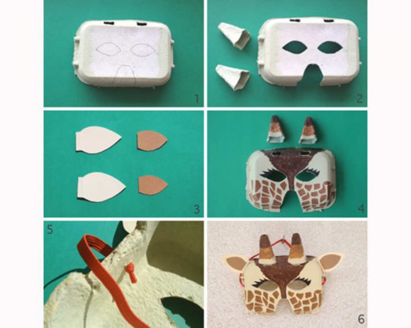 Animal masker DIY DIY instruksjon enkelt